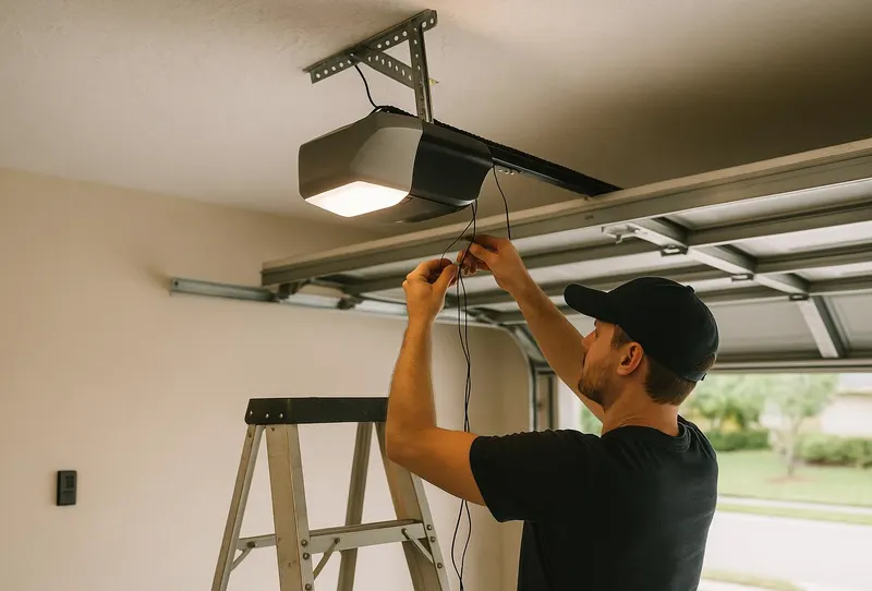 Off Track Door Repair in Layton